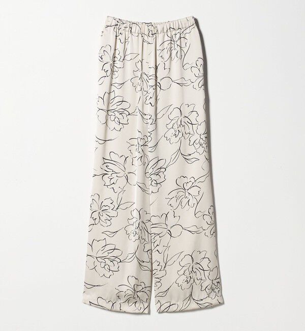 UNITED ARROWS「アブストラクトフラワー パンツ ‐ウォッシャブル‐」|チノ|