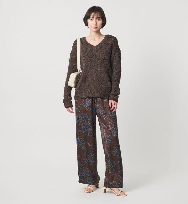 UNITED ARROWS「アブストラクトフラワー パンツ ‐ウォッシャブル‐」|チノ|