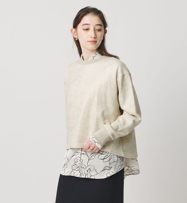 UNITED ARROWS「フォイルプリント スウェット」|スウェット・ジャージ|GOLD