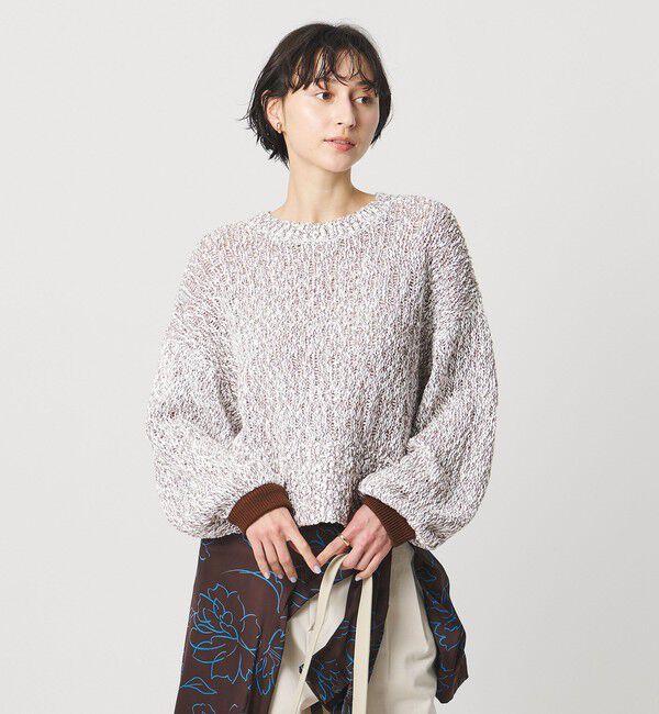 UNITED ARROWS「カラーミックス クルーネックニット」|ニット・セーター|MD.BROWN