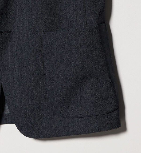 UNITED ARROWS「デニムライク シングル ２ボタン テーラード ジャケット UA COZY　ウォッシャブル　ヨコストレッチ　防しわ」|テーラードジャケット|