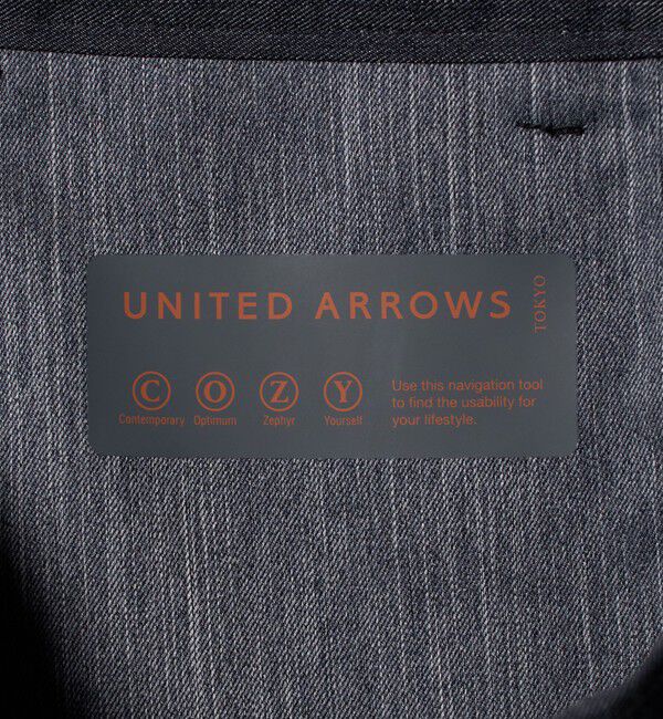 UNITED ARROWS「デニムライク ノープリーツ パンツ UA COZY　ウォッシャブル　ヨコストレッチ　防しわ」|スラックス|