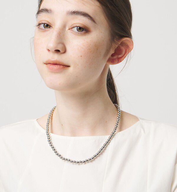 UNITED ARROWS「メタルボール アジャスタブル ネックレス」|ネックレス|