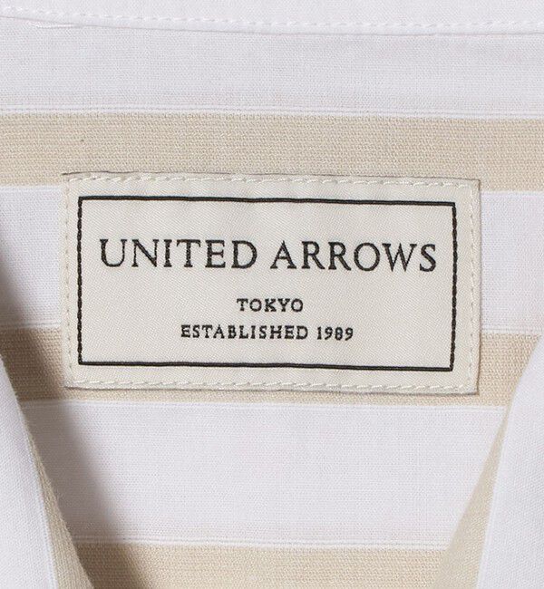 UNITED ARROWS「SOKTAS カラーストライプ オープンカラーシャツ」|シャツ・ブラウス|