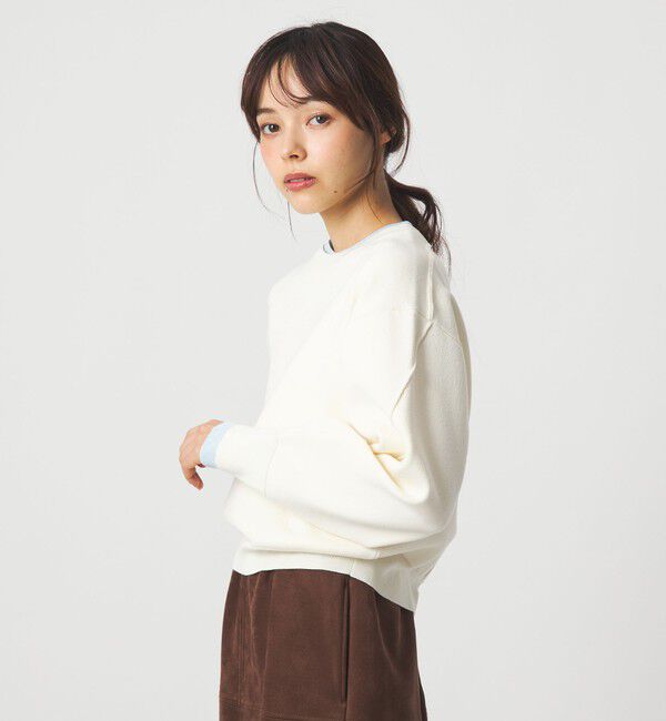 EMMEL REFINES「＜EMMEL REFINES＞EM HW スウェットライク ニット プルオーバー」|ニット・セーター|