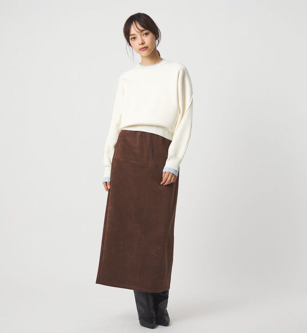 EMMEL REFINES「＜EMMEL REFINES＞EM HW スウェットライク ニット プルオーバー」|ニット・セーター|