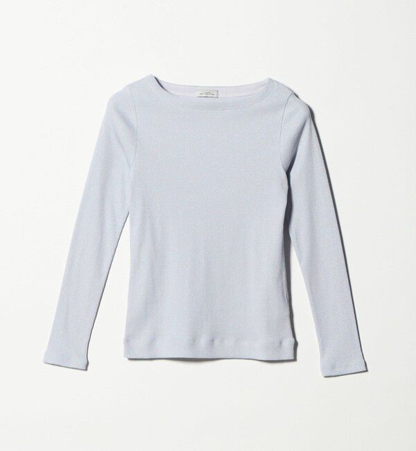 UNITED ARROWS green label relaxing「ラメ リブ ボートネック カットソー」|Tシャツ・カットソー|