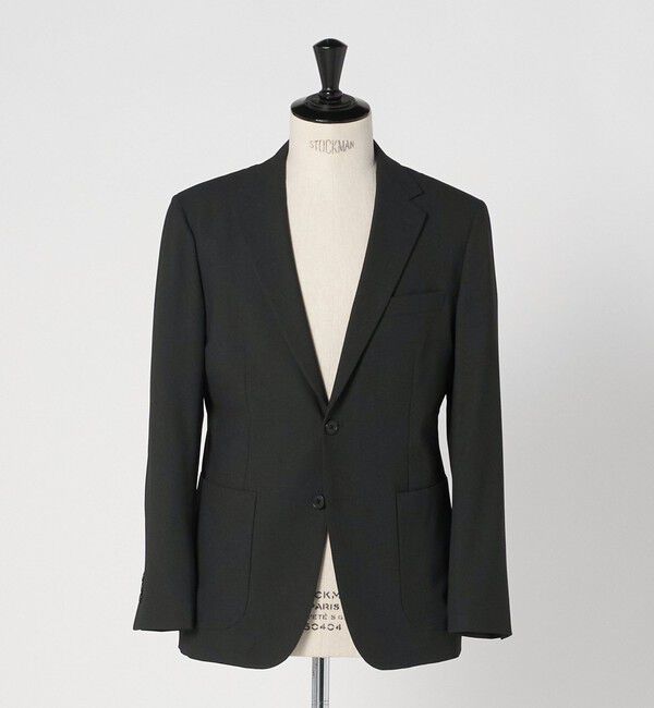 UNITED ARROWS green label relaxing「A+ ポリエステル シャークスキン 2B スタンダード セットアップ ジャケット -ウォッシャブル・ストレッチ-」|テーラードジャケット|