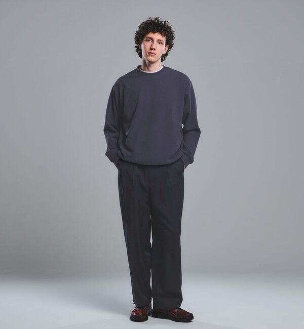 UNITED ARROWS green label relaxing「アムンゼン ツイル クルーネック ロングスリーブ カットソー -UVカット・吸水速乾・抗菌-」|Tシャツ・カットソー|