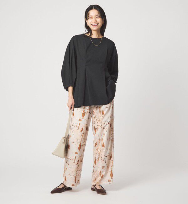 UNITED ARROWS green label relaxing「ウエスト タック ブラウス UVカット 通気性」|シャツ・ブラウス|