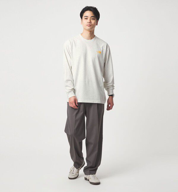 UNITED ARROWS green label relaxing「＜THE NORTH FACE＞バック スクエアロゴ ロングスリーブ 長袖 Tシャツ」|Tシャツ・カットソー|
