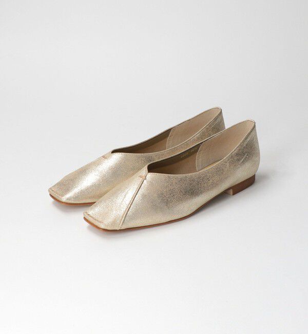 BEAUTY&YOUTH UNITED ARROWS「Vカットステッチ フラットシューズ」|バレエシューズ|