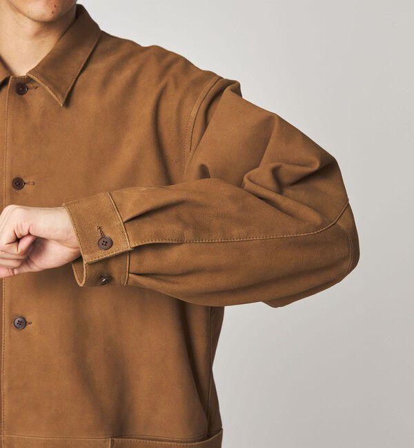 STEVEN ALAN「＜Steven Alan＞ ゴート スエード レザー カバーオール」|ブルゾン・スタジャン|