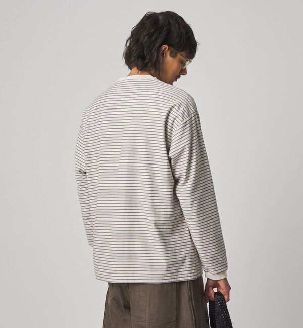 STEVEN ALAN「＜Steven Alan＞ オーガニックコットン アソート ボーダー ロングスリーブ Tシャツ BOLD」|Tシャツ・カットソー|