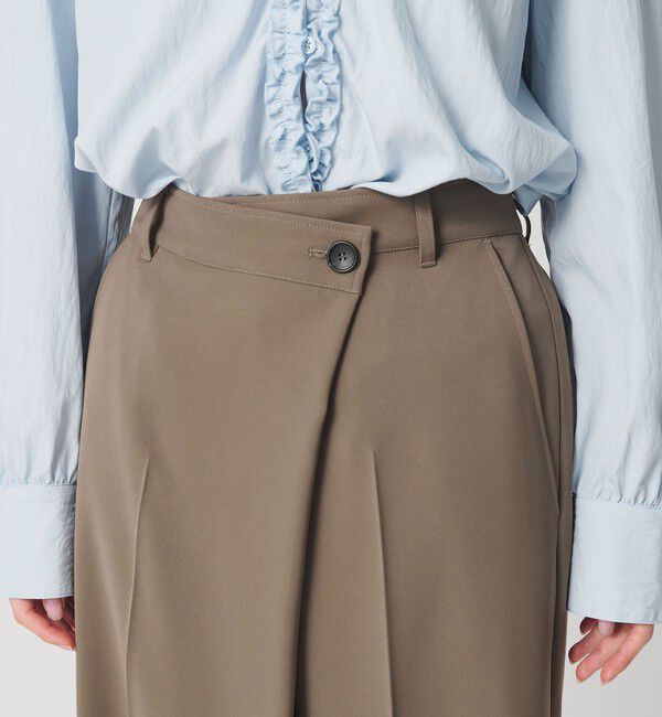 BEAUTY&YOUTH UNITED ARROWS「【WEB限定 Wardrobe DAILY MINIMAL】ダブルクロス ラップパンツ ウォッシャブル」|スラックス|