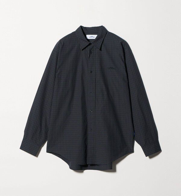 NICE WEATHER「＜NICE WEATHER＞ロゴ チェックシャツ」|シャツ・ブラウス|BLACK