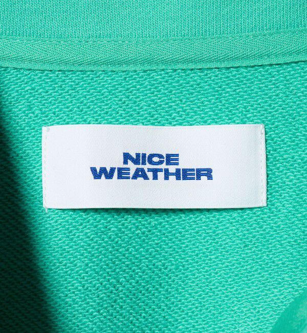 NICE WEATHER「＜NICE WEATHER＞ロゴ スウェットハーフジップ」|スウェット・ジャージ|