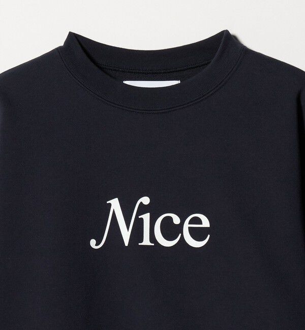NICE WEATHER「＜NICE WEATHER＞ウィメンズ シグネチャーロゴ クロップド スウェット 2」|スウェット・ジャージ|