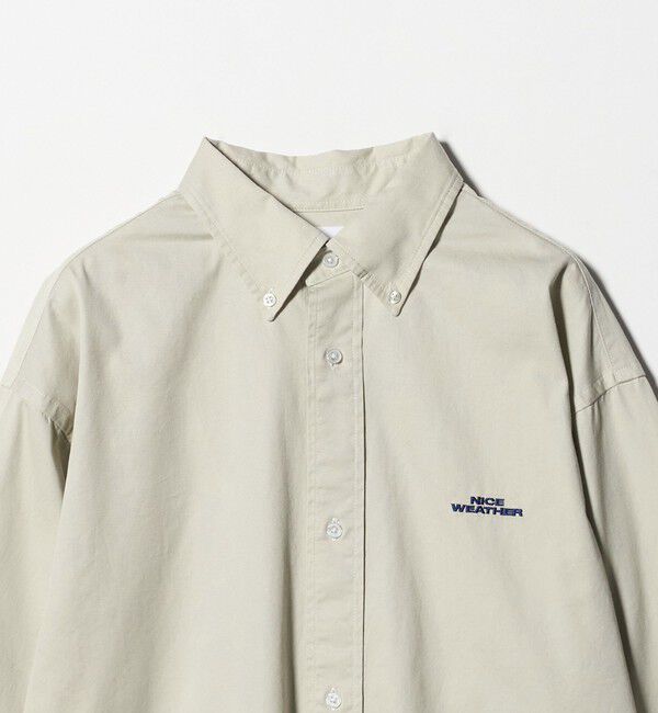 NICE WEATHER「＜NICE WEATHER＞ツイル ボタンダウン シャツ」|シャツ・ブラウス|
