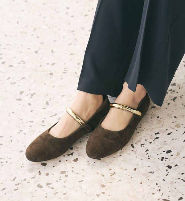 BEAUTY&YOUTH UNITED ARROWS「【別注】＜MOHI...＞メタルバーベルト フラットシューズ」|ローファー|DK.BROWN