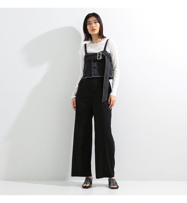 Ray BEAMS 「テレコ リブ クルーネック トップス」|Tシャツ・カットソー|