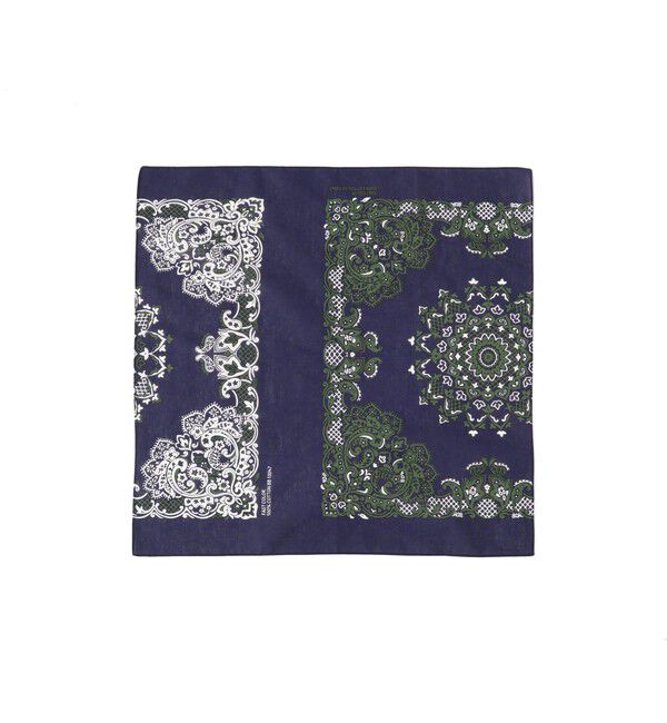 BEAMSBOY「BEAMS BOY / イレギュラー カット バンダナ」|ハンカチ|NAVY