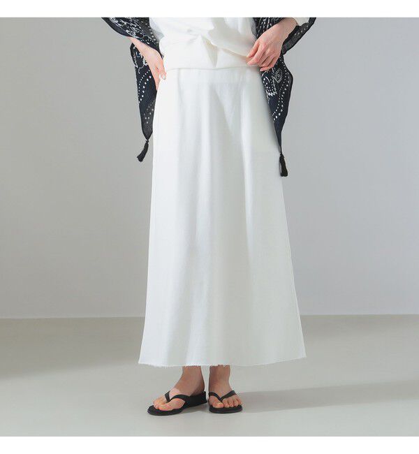 Demi-Luxe BEAMS 「【別注】SLOANE / コットン 裏毛 スカート」|スカート|別注WHITE