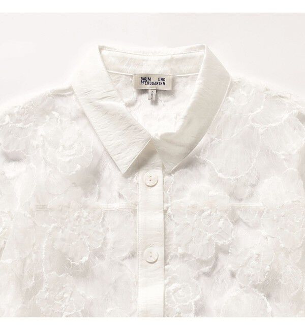 Demi-Luxe BEAMS 「BAUM UND PFERDGARTEN / フラワーレース シャツ」|シャツ・ブラウス|