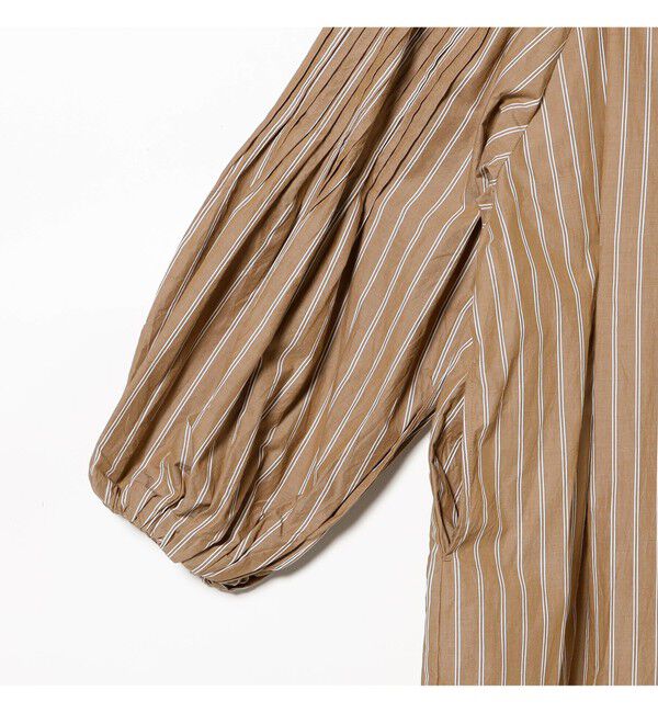 Demi-Luxe BEAMS 「ne Quittez pas / ポプリン タック ロングスリーブ ワンピース」|ワンピース|