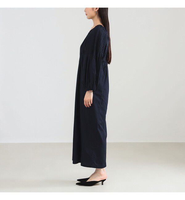 Demi-Luxe BEAMS 「ne Quittez pas / ポプリン タック ロングスリーブ ワンピース」|ワンピース|