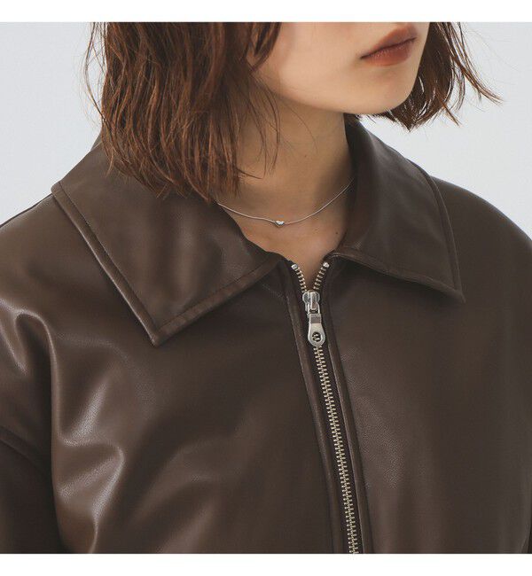 Ray BEAMS 「フェイクレザー ナカワタボマー ブルゾン」|ブルゾン・スタジャン|