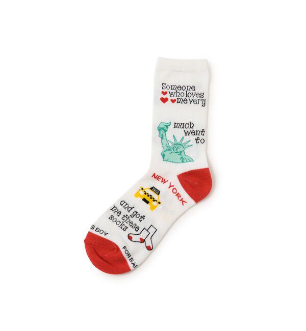 BEAMSBOY「【別注】FOR BARE FEET / U.S. city」|ソックス|NEW_YORK