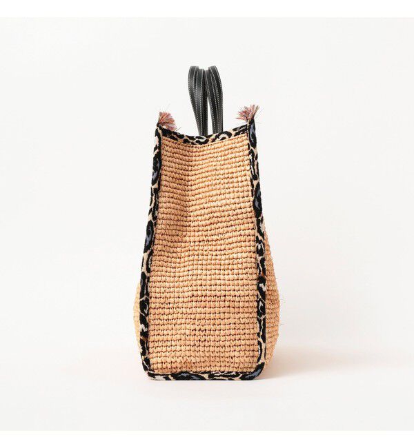 Demi-Luxe BEAMS 「A VACATION / TANK ラフィア LEOPARD トートバッグ」|トートバッグ|