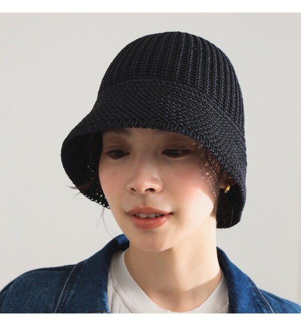 Demi-Luxe BEAMS 「〈WOMEN〉KIJIMA TAKAYUKI /  ポリエステル 和紙ニット メトロハット」|ハット|