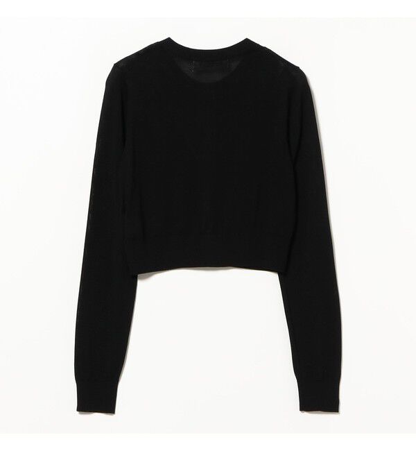 Ray BEAMS 「14ゲージ ショート丈 クルーネック カーディガン」|カーディガン|