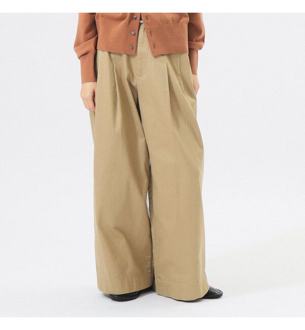 BEAMSBOY「ワイド タック チノ パンツ」|チノ|