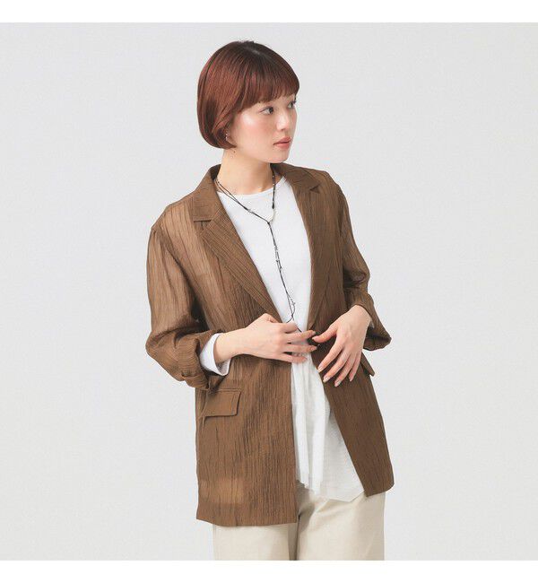 Ray BEAMS 「シアー 1ボタン シングル ジャケット」|ダッフルコート|