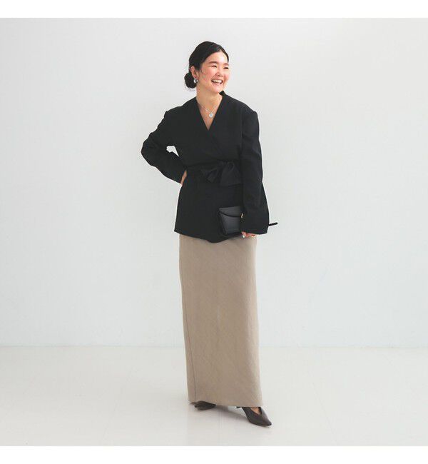 Demi-Luxe BEAMS 「ドライカルゼ ベルテッド ジャケット」|ダッフルコート|