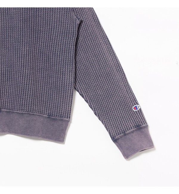 BEAMS「【別注】Champion / Big Waffle Long Sleeve Shirt」|Tシャツ・カットソー|