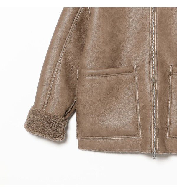 BEAMS「【別注】UNIVERSAL OVERALL / Synthetic leather Jacket」|ブルゾン・スタジャン|