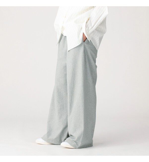 BEAMS「【別注】Champion / リバースウィーブ（R）ワイドパンツ」|チノ|