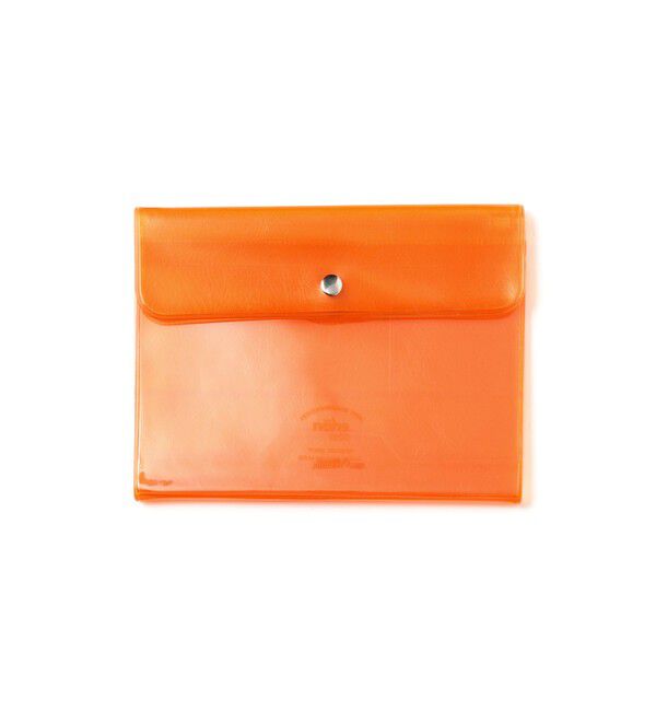 BEAMS「【別注】nahe(R) / トラベル オーガナイザー クリア オレンジ」|ステーショナリー|