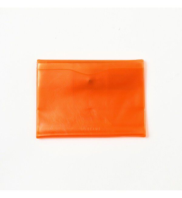 BEAMS「【別注】nahe(R) / トラベル オーガナイザー クリア オレンジ」|ステーショナリー|