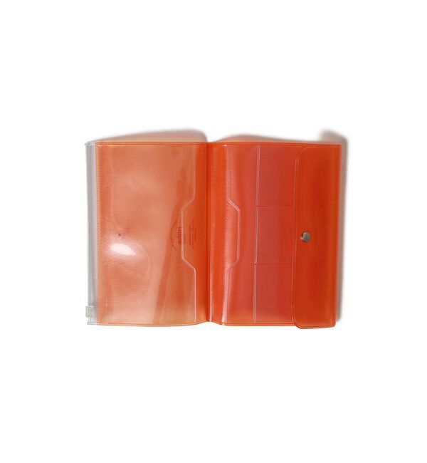 BEAMS「【別注】nahe(R) / トラベル オーガナイザー クリア オレンジ」|ステーショナリー|