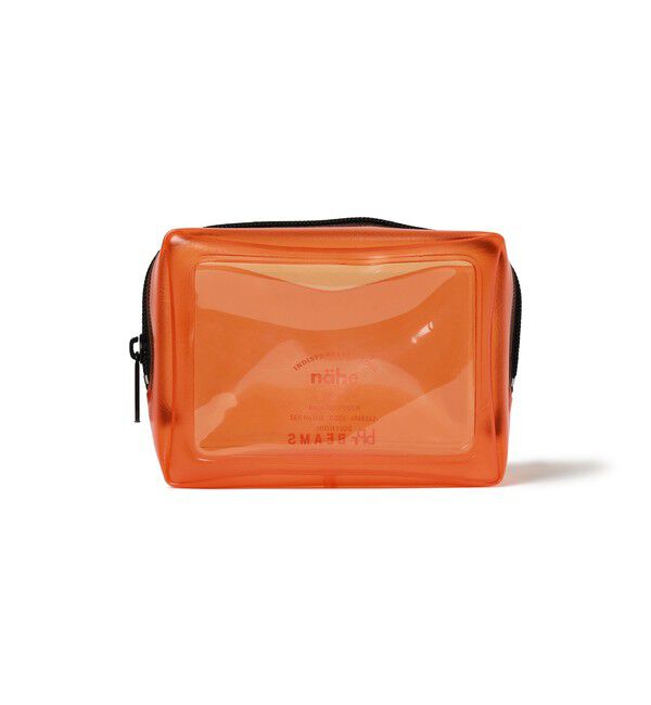 BEAMS「nahe(R) / パッキングポーチ SS クリア オレンジ」|ステーショナリー|