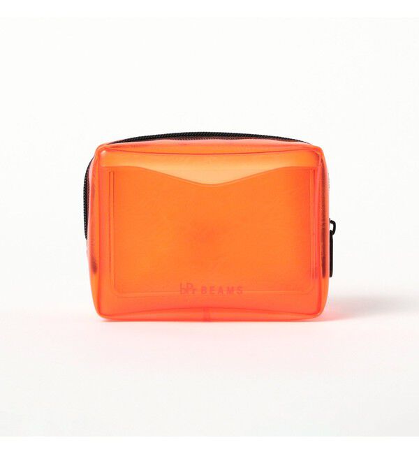 BEAMS「nahe(R) / パッキングポーチ SS クリア オレンジ」|ステーショナリー|