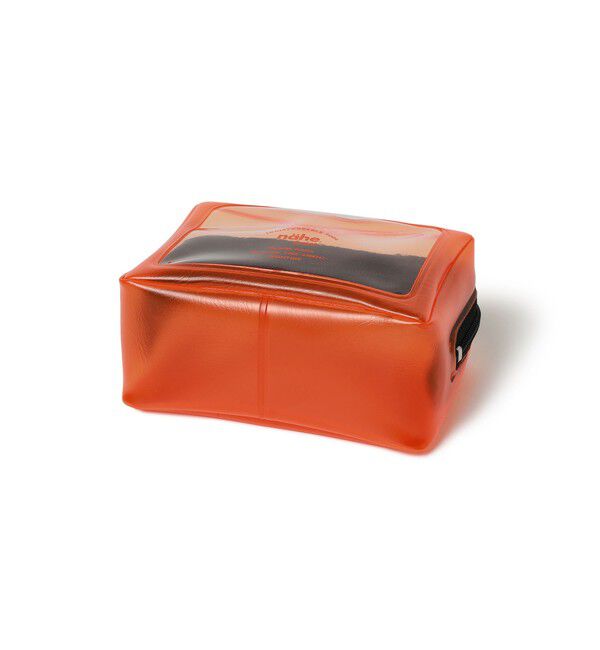 BEAMS「nahe(R) / パッキングポーチ SS クリア オレンジ」|ステーショナリー|