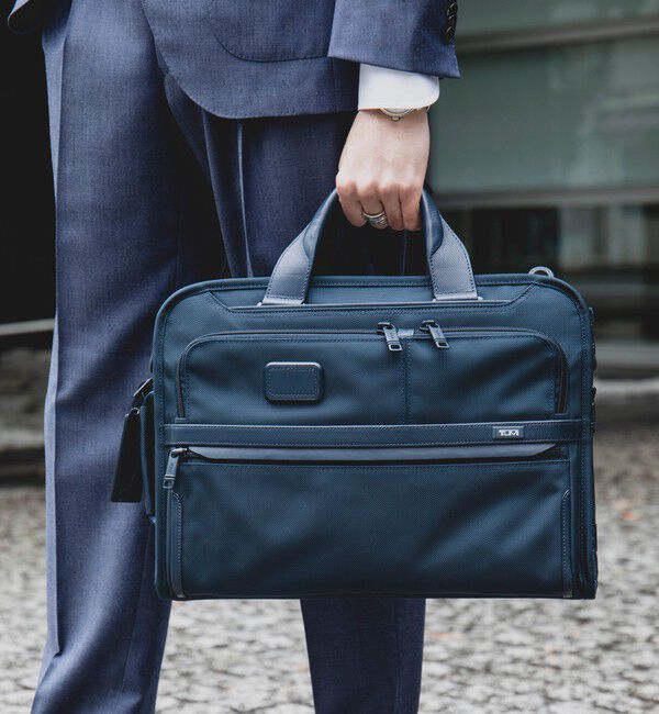 SHIPS「【SHIPS別注】TUMI: 『ALPHA 3』 3WAY スリム ブリーフ」|ビジネスバッグ|