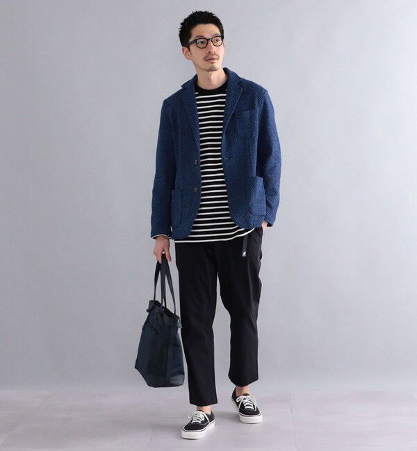 SHIPS「SHIPS: シュリンクレザー &times; ファブリック コンビ トートバッグ」|トートバッグ|