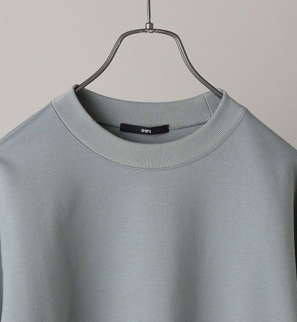 SHIPS「SHIPS:  ハイゲージ クルーネック ダンボールニット 長袖Tシャツ」|Tシャツ・カットソー|